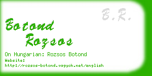 botond rozsos business card